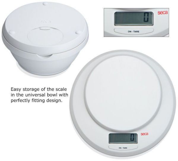 Seca 852 Digital Portion and Diet Scale, 6.6 lb x 0.05 oz - Scales