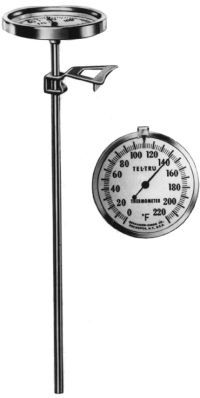 Surface Dial Lab Thermometer, 0 to 500F