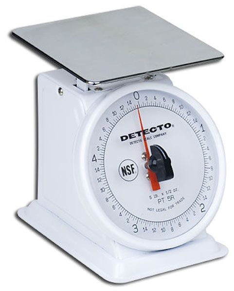 Detecto PT-500SRK Top Loading Rotating Dial Scale Stainless Steel